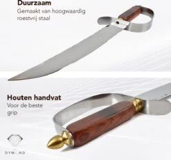 Dymund® Sabreer Sabel - RVS - Professioneel Champagnesabel - Incl. Bewaardoos - 44,5 Cm -Merkloos Winkel 1200x1122 2