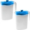 2x Waterkannen/sapkannen Met Blauwe Deksel 1,5 Liter 9 X 21 X 23 Cm Kunststof - Compact Formaat Schenkkannen Die In De Koelkastdeur Past - Sapkannen/waterkannen/schenkkannen/limonadekannen 1 2x Waterkannen/sapkannen Met Blauwe Deksel 1,5 Liter 9 X 21 X 23 Cm Kunststof - Compact Formaat Schenkkannen Die In De Koelkastdeur Past - Sapkannen/waterkannen/schenkkannen/limonadekannen -Merkloos Winkel 1200x1123