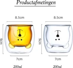 Set Van 2 Beer Design Dubbelwandige Glazen - Dubbelwandige Koffieglazen - Latte Macchiato Koffiemok/Koffiebeker - Double Glass Waterglazen - Theeglazen - Espresso Kopjes - Koffiekop & Koffiemok - Drinkglazen 250ML -Merkloos Winkel 1200x1129 5