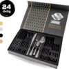 LaCardia Bestekset Glans Zwart – 24-delig Bestek – 6 Persoons – Bestek Zwart Voor 6 Personen 2 LaCardia Bestekset Glans Zwart – 24-delig Bestek – 6 Persoons – Bestek Zwart Voor 6 Personen -Merkloos Winkel 1200x1139 2