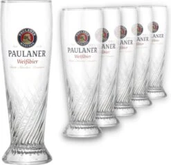 Paulaner Hefe Weiss Weizen Bierglas Bokaal Doos 6x50cl Bier Glas Glazen Bierglazen Weissbier -Merkloos Winkel 1200x1154 1