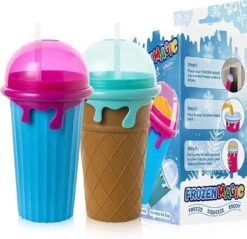 Frozen Magic Slushy Maker - Slush Puppy Maker - IJscrusher - Slush Puppy Beker - Slushy Puppy Maker - Slush Puppy Machine - Slush Maker - Slushy Cup - Tiktok - Blauw -Merkloos Winkel 1200x1161 5