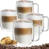 Dubbelwandige Koffieglazen Met Oor - Cappuccino Glazen - Dubbelwandige Theeglazen - 300 ML - 4 Stuks -Merkloos Winkel 1200x1169 6