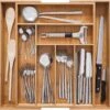 Gadgy Uitschuifbare Bestekbak - Uitschuifbare Bestekcassette Hout - Besteklade - Ladeverdeler - 6/8 Vakken - Bamboe -Merkloos Winkel 1200x1171 1
