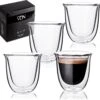 Dubbelwandige ESPRESSO Glazen Van Borosilicaat - Warme En Koude Dranken Kopjes - 70 ML - Set Van 4 2 Dubbelwandige ESPRESSO Glazen Van Borosilicaat - Warme En Koude Dranken Kopjes - 70 ML - Set Van 4 -Merkloos Winkel 1200x1172 9