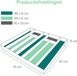 Grote Bestekbak Bamboe 51x47cm | Besteklade Van Coninx | Bestekhouder | Opbergbak | Duurzaam | Voor Laden Van 47cm Diep -Merkloos Winkel 1200x1175 3