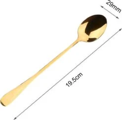 Fako Bijoux® - 6 Lange Lepels - Latte Macchiato - Longdrink - Cocktail - Dessert - IJs - Koffie - Goud - 6 Stuks - Bewaarzakje 6 Fako Bijoux® - 6 Lange Lepels - Latte Macchiato - Longdrink - Cocktail - Dessert - IJs - Koffie - Goud - 6 Stuks - Bewaarzakje -Merkloos Winkel 1200x1180 5