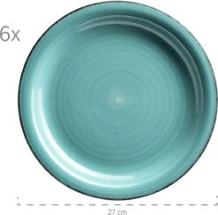 Mäser Bordenset Voor 6 Personen In Moderne Vintage Look, 12-delig Tafelservies, Handbeschilderd -Merkloos Winkel 1200x1181 11