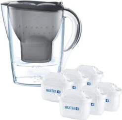 BRITA - Waterfilterkan Marella Cool - Grafiet - 2,4L + 6 MAXTRA+ Waterfilterpatronen 20 BRITA - Waterfilterkan Marella Cool - Grafiet - 2,4L + 6 MAXTRA+ Waterfilterpatronen -Merkloos Winkel 1200x1181