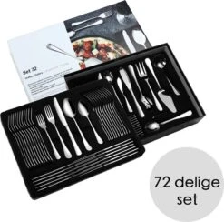Bestekset Zilverkleurig - 72-delig - 12 Personen - Complete Set -Merkloos Winkel 1200x1183 2