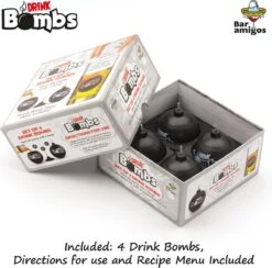 CKB LTD - Bomb Shots - Drank - Jagermeister Shotglaasjes Giftpack - Borrelglaasjes - Kunststof - Shotglazen - Zwart - 4 Stuks - Glazen Shotglas Likeur Drank Jagerbomb -Merkloos Winkel 1200x1183 3