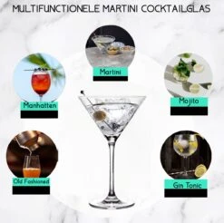 TEN Kristallen Espresso Martini Glazen 6 Stuks - Espresso Glazen 240ml + 40 Cocktail Recepten -Merkloos Winkel 1200x1196 15