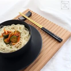 House Of Husk Chopsticks Set - Koreaanse Eetstokjes - Vaatwasserbestendig - RVS - 5 Paar - Duo Tone - Zwart Goud -Merkloos Winkel 1200x1196 9