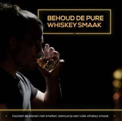 2BEHOME® Whiskey Set Met 2 Whiskey Glazen En 6 Whiskey Stones - Whiskeyglazen - Whisky - Cadeau Voor Man/vrouw -Merkloos Winkel 1200x1197 11