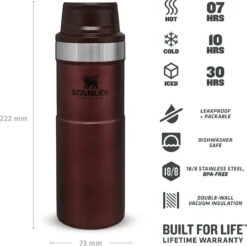 Stanley Trigger-Action Travel Mug 0.47L - Thermosfles - Wine -Merkloos Winkel 1200x1197 6