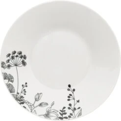 4goodz Wild Flower Porseleinen Servies Set 6-persoons 18-delig - Wit/Zwart -Merkloos Winkel 1200x1198 54