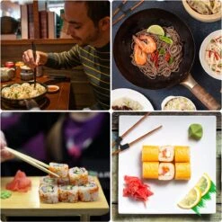 Merkloos 5 Stuks Handige Eetstokjes Houder - Sushi Servies - Herbruikbare Stokjes - Duurzaam - Chopstick Trainers Hulpstuk - Zwart Chopsticks Helper Kinderen -Merkloos Winkel 1200x1199 5