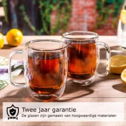 Luxe Latte Macchiato Glazen Met Oor - Dubbelwandige Koffieglazen - Cappuccino Glazen - 400 ML - 2x -Merkloos Winkel 1200x1200 1066