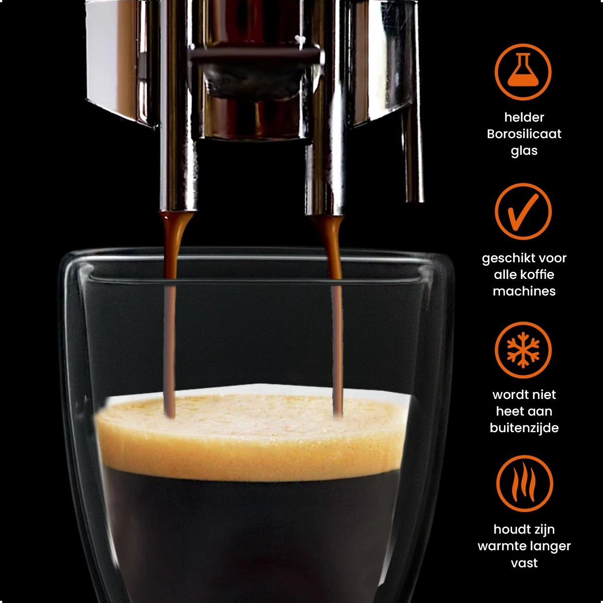 Goliving Dubbelwandige Koffieglazen - Koffiekopjes - Kopjes - Glazen - Theeglazen - Latte Macchiato - Cappuccino - Set Van 6 5 Goliving Dubbelwandige Koffieglazen - Koffiekopjes - Kopjes - Glazen - Theeglazen - Latte Macchiato - Cappuccino - Set Van 6 - Afbeelding 3