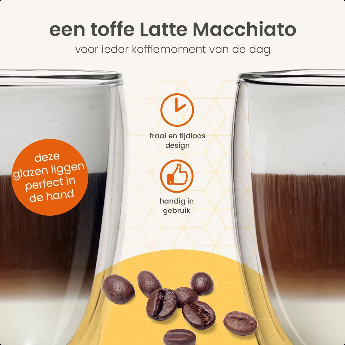 Goliving Dubbelwandige Koffieglazen - Koffiekopjes - Kopjes - Glazen - Theeglazen - Latte Macchiato - Cappuccino - Set Van 6 9 Goliving Dubbelwandige Koffieglazen - Koffiekopjes - Kopjes - Glazen - Theeglazen - Latte Macchiato - Cappuccino - Set Van 6 - Afbeelding 7