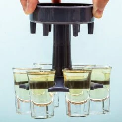 Out Of The Blue Shotglas Dispenser - Bartools - Met 6 Shotglazen - Kado -Merkloos Winkel 1200x1200 1137