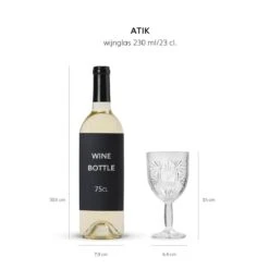 Libbey Wijnglas Atik - 230 Ml / 23 Cl - 6 Stuks - Ster Motief - Vaatwasserbestendig - Hoge Kwaliteit -Merkloos Winkel 1200x1200 1205