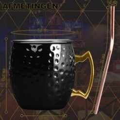 Toivo Moscow Mule Bekers Deluxe 2 Stuks - Zwart - Inclusief RVS Rietjes - 500 Ml - Cocktailglas - Bekers 16 Toivo Moscow Mule Bekers Deluxe 2 Stuks - Zwart - Inclusief RVS Rietjes - 500 Ml - Cocktailglas - Bekers -Merkloos Winkel 1200x1200 1272