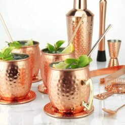 Sybra Moscow Mule Bekers - Cocktail Glazen - Set Van 2 Met RVS Rietjes -Merkloos Winkel 1200x1200 1275