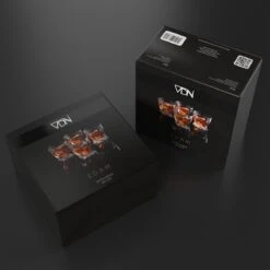 VDN Edam Whiskey Glazen Set Handgeblazen - 4 Whiskeyglazen – Tumbler - Loodvrij Kristal Glas -Merkloos Winkel 1200x1200 1334