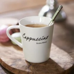 Riviera Maison Classic Cappuccino Mug - Cappuccino Kopjes - Porselein Mokken Set Van 2 - 200 Ml -Merkloos Winkel 1200x1200 1439