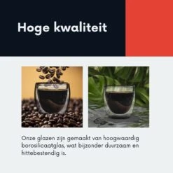 Powarkleen® - 250ml Set Met 6 Dubbelwandige Theeglazen - Theeglazen - Koffieglazen -Merkloos Winkel 1200x1200 1441