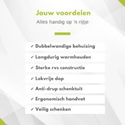 Hendi Thermoskan 1,5 Liter - Isoleerkan Met Drukknop - Zwart - Ø14,5x(H)23cm -Merkloos Winkel 1200x1200 145