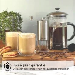 Luxe Dubbelwandige Koffieglazen - Cappuccino Glazen - Dubbelwandige Theeglazen - 350 ML - 4 Stuks -Merkloos Winkel 1200x1200 1488