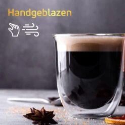 Dubbelwandige Theeglazen Koffieglazen - Cappuccino Glazen - Warme En Koude Dranken Mokken Dubbelwandig - 250 ML - Set Van 2 - VDN -Merkloos Winkel 1200x1200 1501