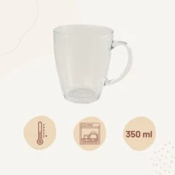 Orange85 Theeglazen Met Oor - 4 Stuks - 350 Ml - Groot Formaat - Transparant - Theekopjes -Merkloos Winkel 1200x1200 1508