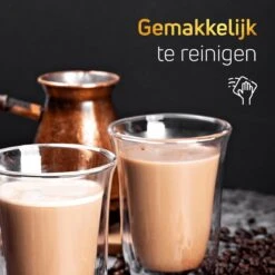 VDN Dubbelwandige Koffieglazen Theeglazen - 300 ML Mokken - Set Van 4 Handgeblazen Cappuccino Latte Macchiato Glazen Dubbelwandig -Merkloos Winkel 1200x1200 1514