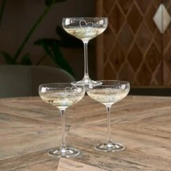 Riviera Maison Champagnecoupe, ChampagneGlas With Love Coupe - Transparant - Glas 400 Ml - 1 Stuk -Merkloos Winkel 1200x1200 1591