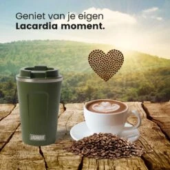 LaCardia Koffiebeker To Go Premium Groen – Thermosbeker – Theebeker – 380ML – Herbruikbaar -Merkloos Winkel 1200x1200 1652