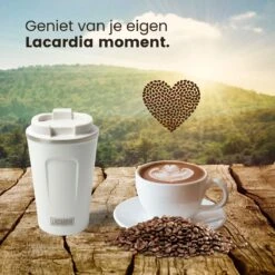 LaCardia Koffiebeker To Go Premium Wit – Thermosbeker – Theebeker – 380ML – Herbruikbaar -Merkloos Winkel 1200x1200 1677