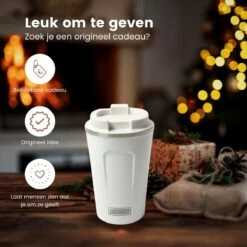 LaCardia Koffiebeker To Go Premium Wit – Thermosbeker – Theebeker – 380ML – Herbruikbaar -Merkloos Winkel 1200x1200 1678