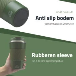 GOAT Outdoor RVS Koffiebeker To Go - Thermosbeker - Theebeker - Reisbeker - Lekvrij - 380ml - Groen 12 GOAT Outdoor RVS Koffiebeker To Go - Thermosbeker - Theebeker - Reisbeker - Lekvrij - 380ml - Groen -Merkloos Winkel 1200x1200 1689