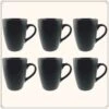 OTIX Koffiekopjes - Met Oor - Set Van 6 - Mat - Zwart - 340ml -Merkloos Winkel 1200x1200 1714