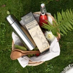 BUUF™️ Thermosfles 1 Liter - Isoleerfles - Thermosbeker - 24u/koud, 8u/warm - RVS - Zilver -Merkloos Winkel 1200x1200 176