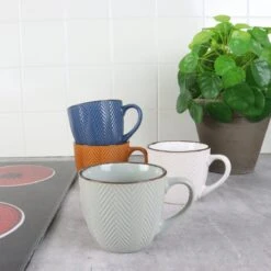 OTIX Koffiekopjes - Met Oor - Set Van 4 - Verschillende Kleuren - Aardewerk - 250 Ml -Merkloos Winkel 1200x1200 1784