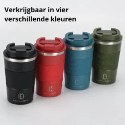Castagnola Design RVS Koffiebeker To Go - Zwart - 380ml - Thermosbeker - Theebeker -Merkloos Winkel 1200x1200 1805