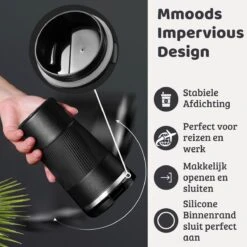 Mmoods Thermosbeker Voor Koffie En Thee 380ml - Koffiebeker To Go - Reisbeker Voor Auto - Herbruikbare Drinkfes Voor Warme En Koude Dranken - Ecologische Thermoskan Zwart Geschenk 14 Mmoods Thermosbeker Voor Koffie En Thee 380ml - Koffiebeker To Go - Reisbeker Voor Auto - Herbruikbare Drinkfes Voor Warme En Koude Dranken - Ecologische Thermoskan Zwart Geschenk -Merkloos Winkel 1200x1200 1844
