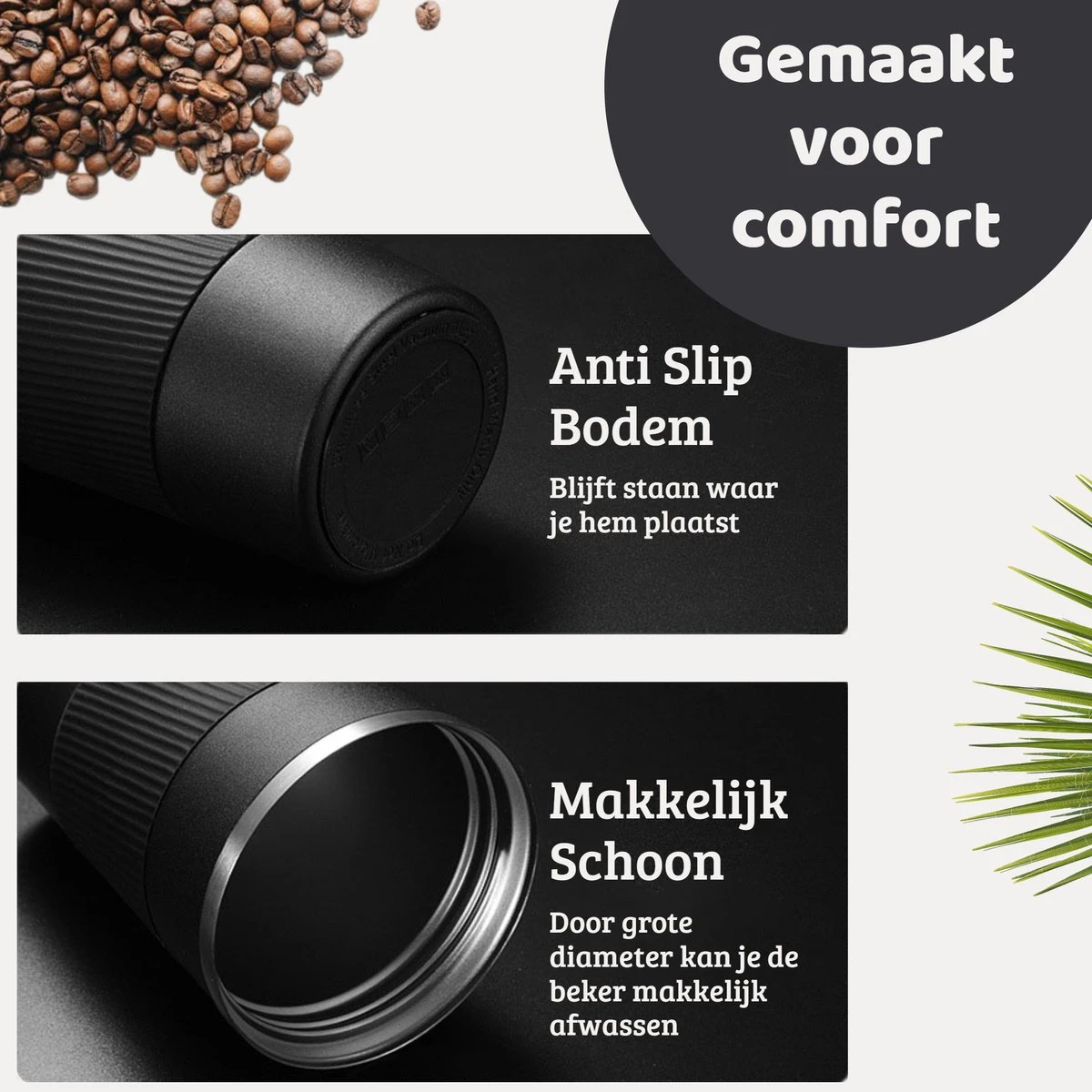 Mmoods Thermosbeker Voor Koffie En Thee 380ml - Koffiebeker To Go - Reisbeker Voor Auto - Herbruikbare Drinkfes Voor Warme En Koude Dranken - Ecologische Thermoskan Zwart Geschenk 6 Mmoods Thermosbeker Voor Koffie En Thee 380ml - Koffiebeker To Go - Reisbeker Voor Auto - Herbruikbare Drinkfes Voor Warme En Koude Dranken - Ecologische Thermoskan Zwart Geschenk - Afbeelding 4
