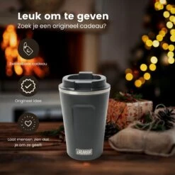 LaCardia Koffiebeker To Go Premium Zwart – Thermosbeker – Theebeker – 380ML – Herbruikbaar -Merkloos Winkel 1200x1200 1851