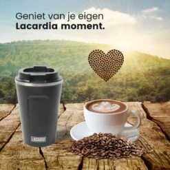 LaCardia Koffiebeker To Go Premium Zwart – Thermosbeker – Theebeker – 380ML – Herbruikbaar -Merkloos Winkel 1200x1200 1852