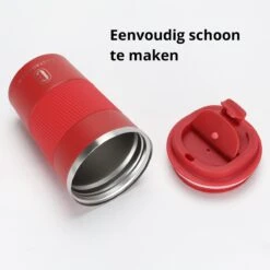 Castagnola Design RVS Koffiebeker To Go - Rood - 380ml - Thermosbeker - Theebeker -Merkloos Winkel 1200x1200 1898